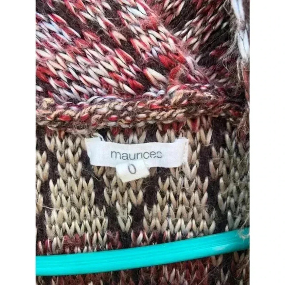 Women's maurices Cardigan One Size Brown Multi - Picture 2 of 2